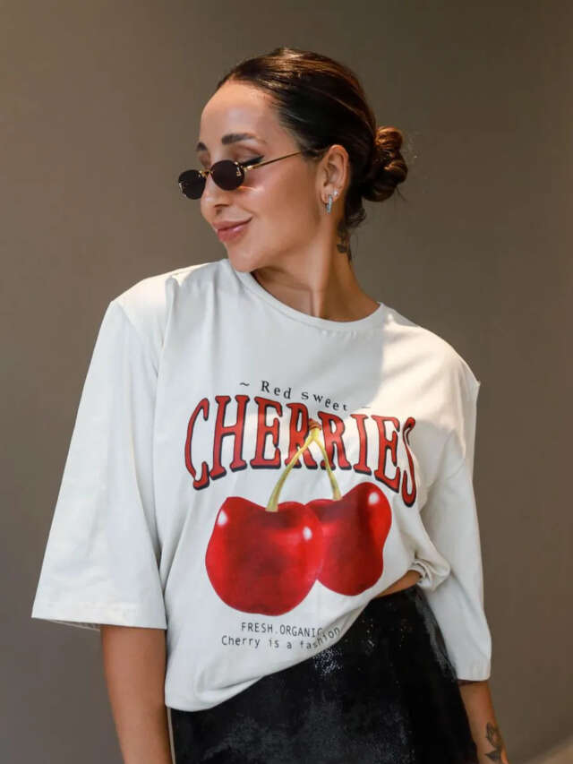 Camiseta de cereja é a queridinha do momento